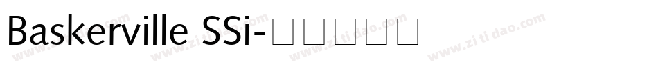 Baskerville SSi字体转换